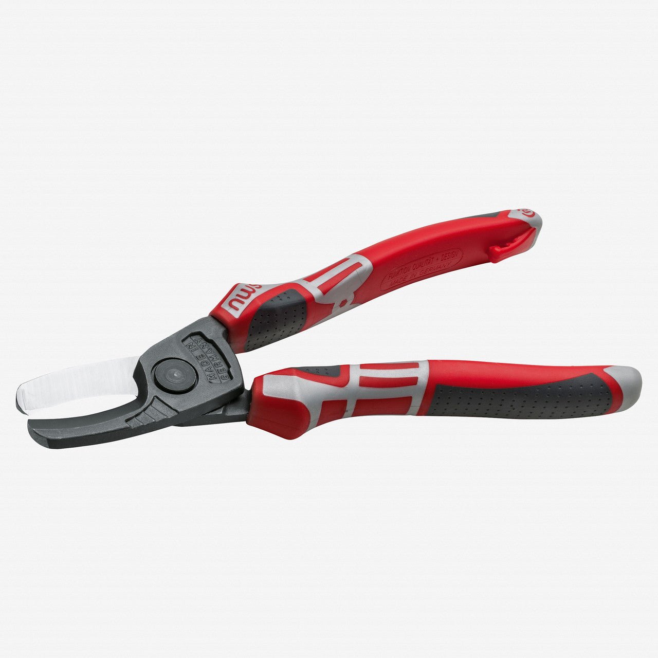 NWS 8.25" Flat Cable Cutter - TitanFinish - SoftGripp, Tethered Attachment - N-042-69-210 - KC Tool