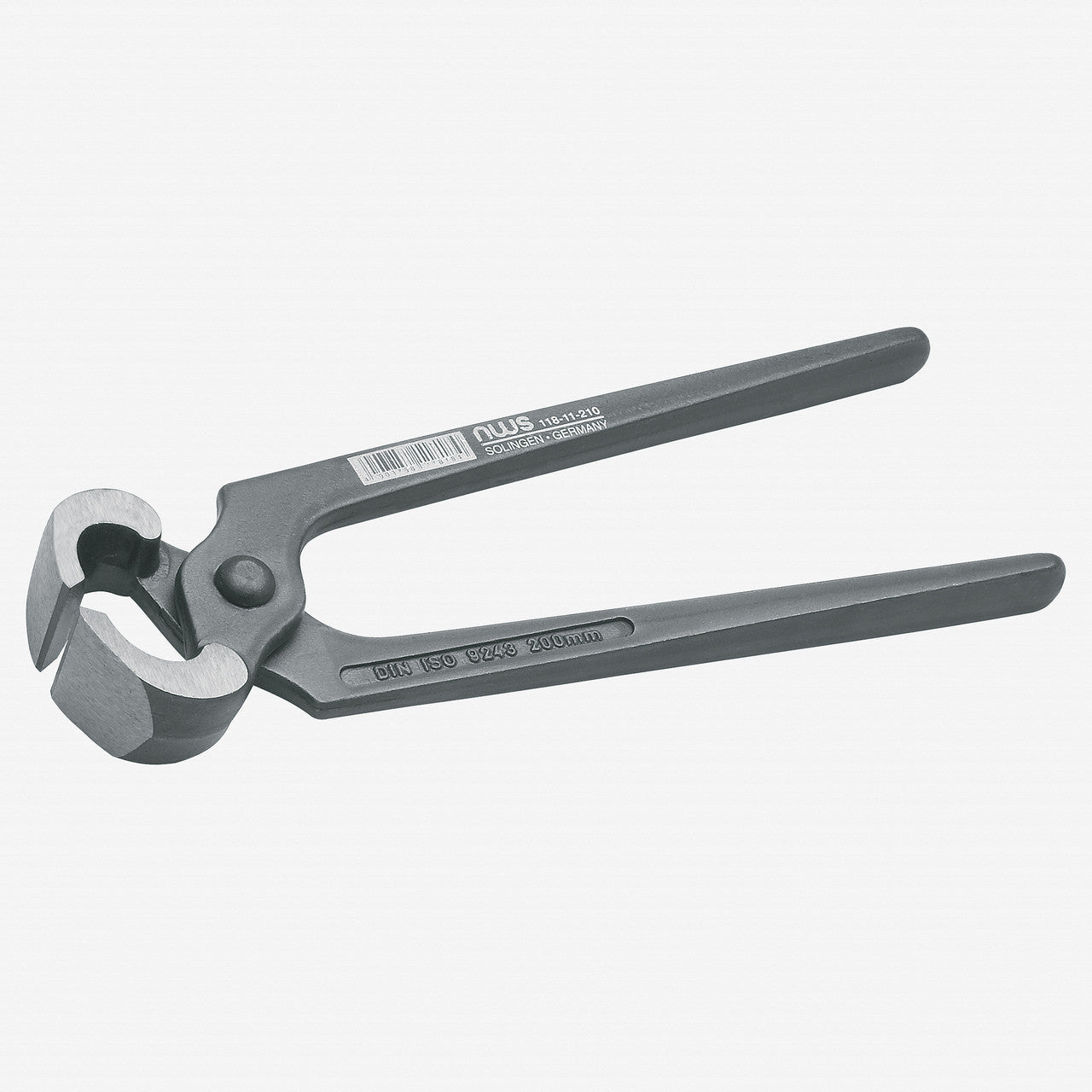 NWS 8.25" Pincers - Atramentized - Bare Handle - N-118-11-210 - KC Tool