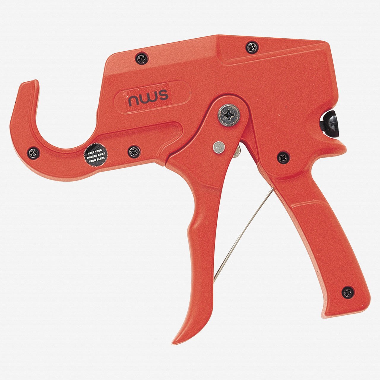 NWS 8.25" Plastic Pipe Cutter - Matte Chromium - Plastic Grip - N-391-42 - KC Tool