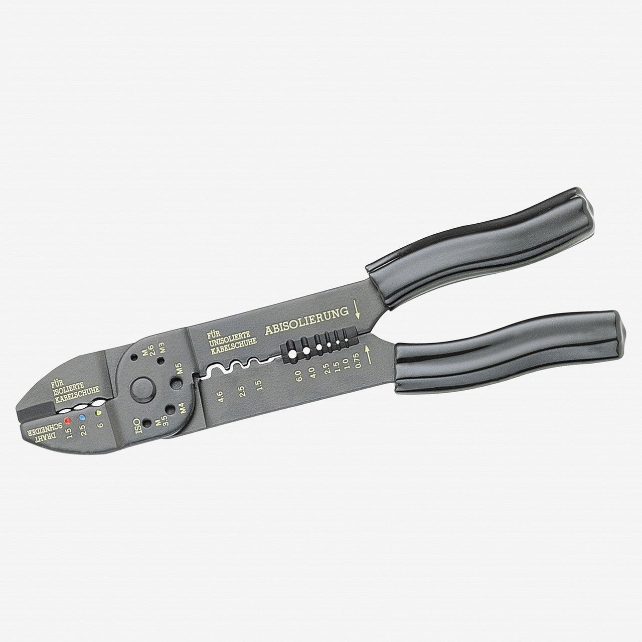 NWS 9.25" Crimping Pliers for Terminals - TitanFinish - Plastic Grip - N-149N-62-235 - KC Tool