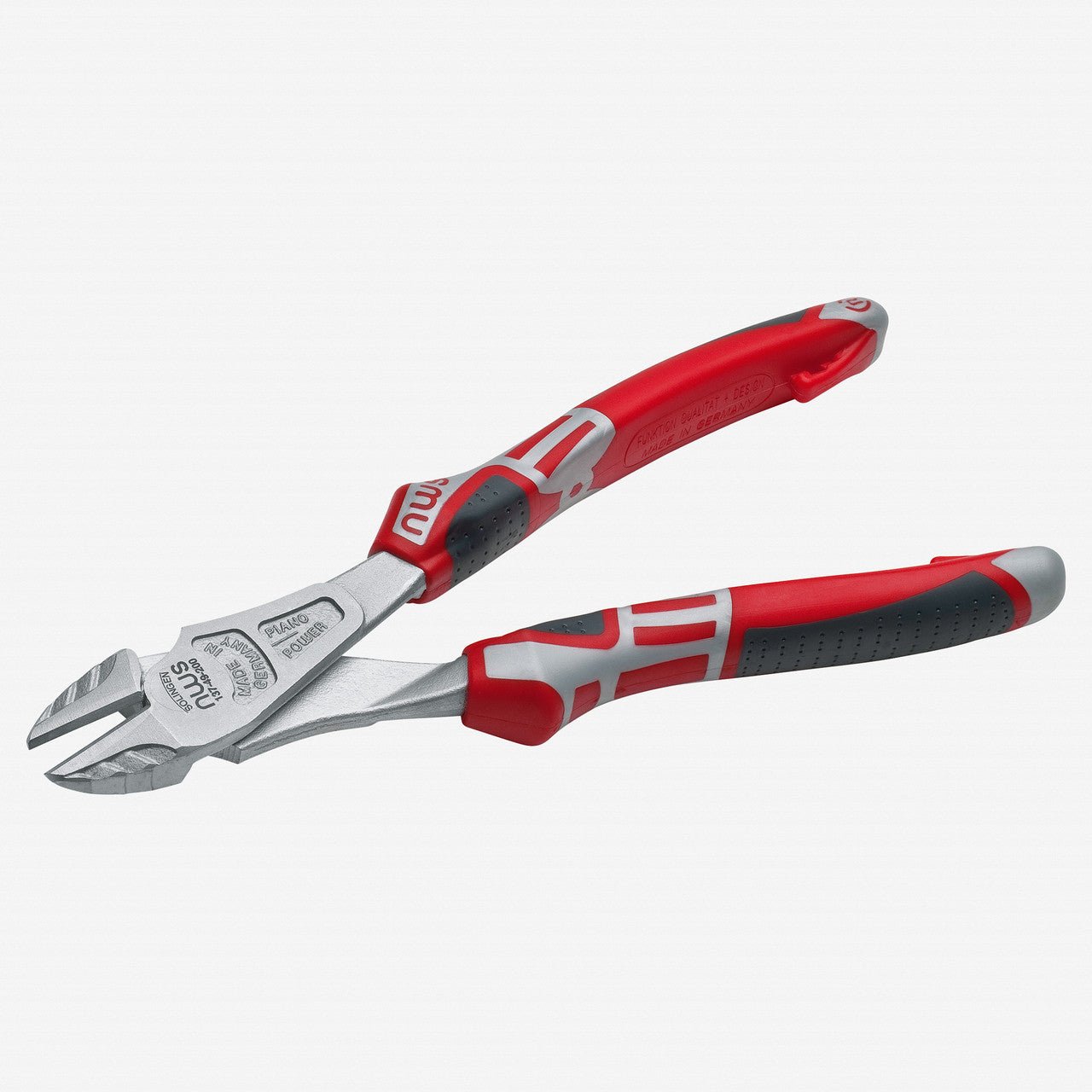 NWS 9.5" Heavy Duty Side Cutter - Matte Chromium - SoftGripp, Tethered Attachment - N-137-49-240 - KC Tool