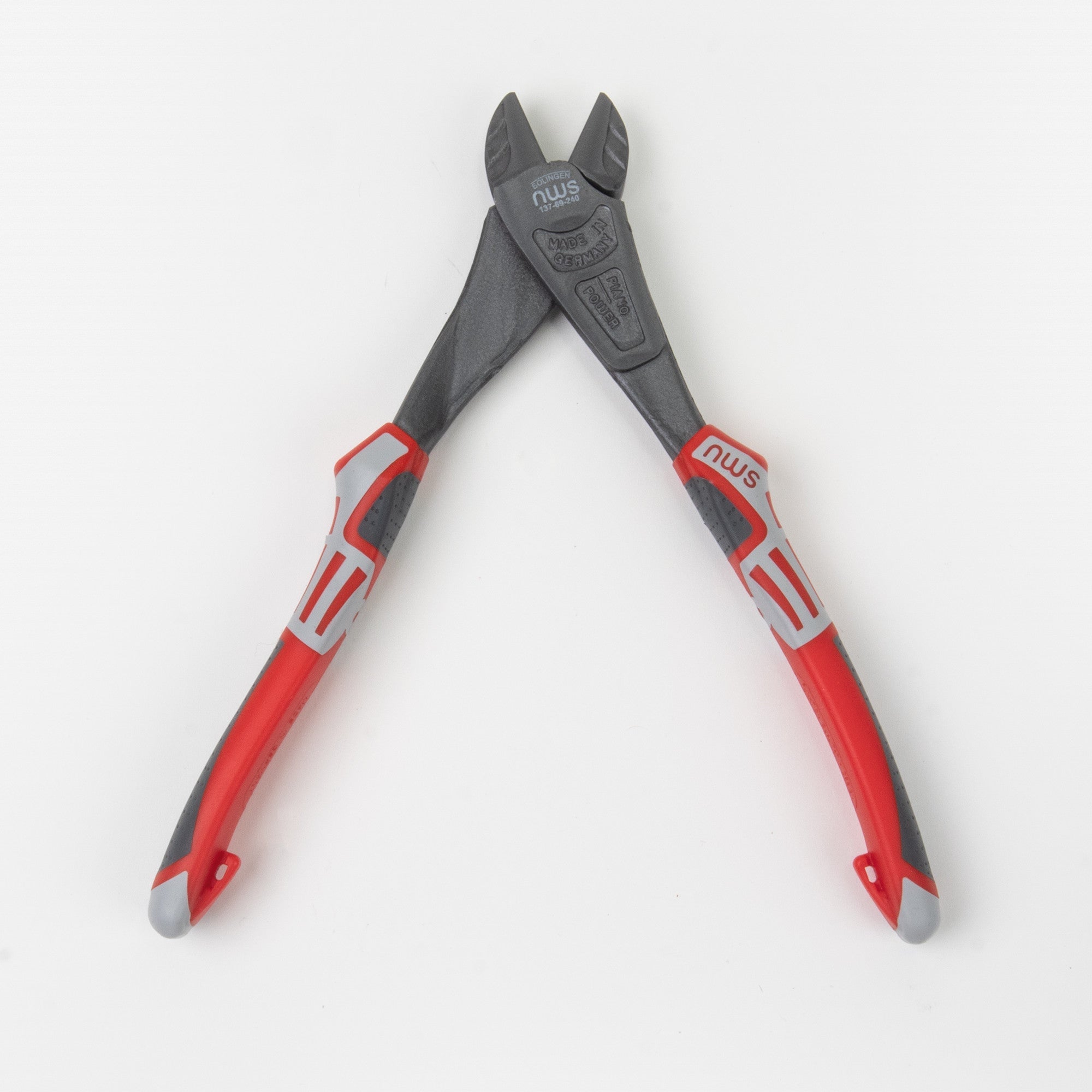 NWS 9.5" Heavy Duty Side Cutter - TitanFinish - SoftGripp, Tethered Attachment - N-137-69-240 - KC Tool
