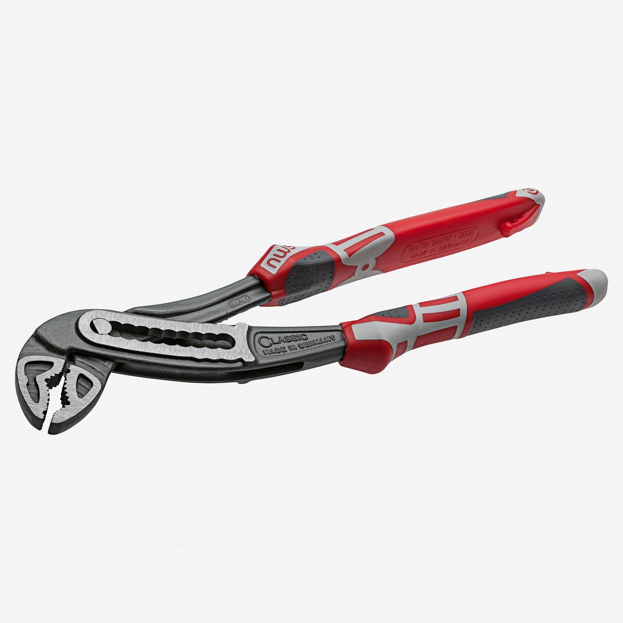 NWS 9.5" Waterpump Pliers ClassicPlus - TitanFinish - SoftGripp, Tethered Attachment - N-1651-69-240 - KC Tool