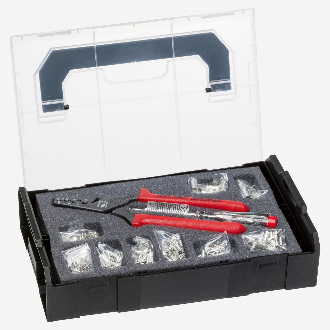 NWS Crimping Pliers and End-Sleeves Assortment with L-BOXX (300 piece) - N-338-22 - KC Tool