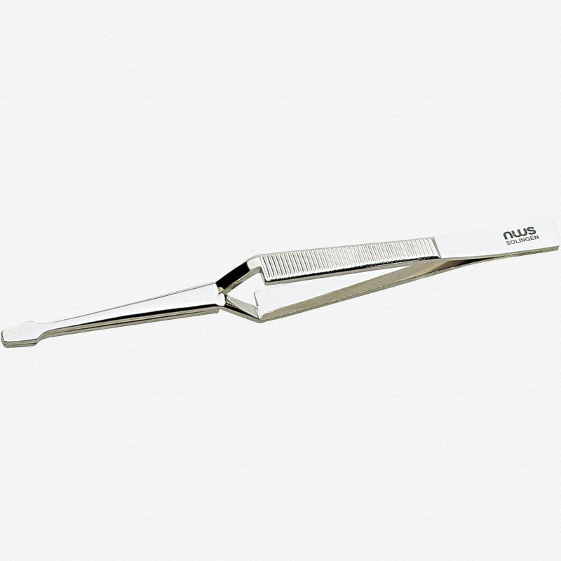 NWS Cross Pattern Tweezer, Nickel - plated, 6.3" - N-029D-160 - KC Tool