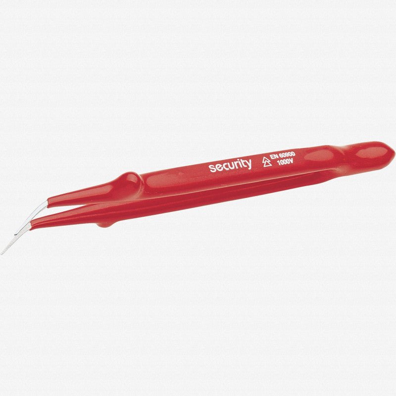 NWS Insulated 1000V Precision Tweezers with Angled Tips, 6.1" - N-027G-73-1000V-155 - KC Tool