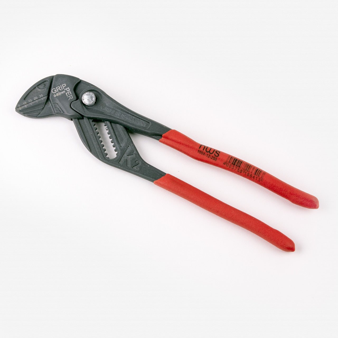 NWS Pliers Wrench Gripper - Atramentized - Plastic Grip, 10" - N-1664-12-250 - KC Tool