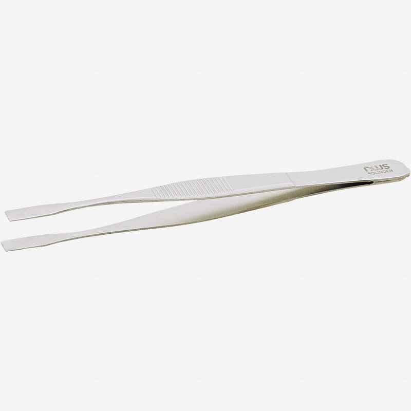 NWS Positioning Tweezer with Flat Tips, 4.7" - N-028F-120 - KC Tool