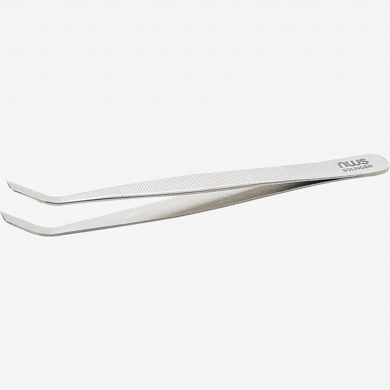 NWS Precision Pick - up Tweezer with Bent Jaws, 4.7" - N-028FG-120 - KC Tool