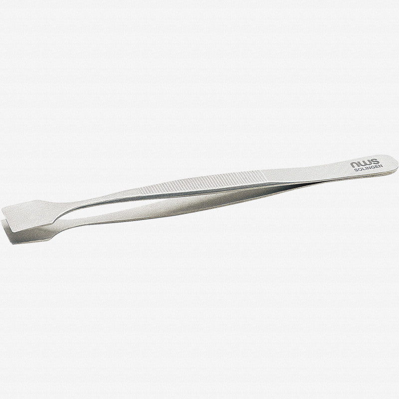 NWS Precision Pick - up Tweezer with Spatula Tips, 5.1" - N-028FS-130 - KC Tool