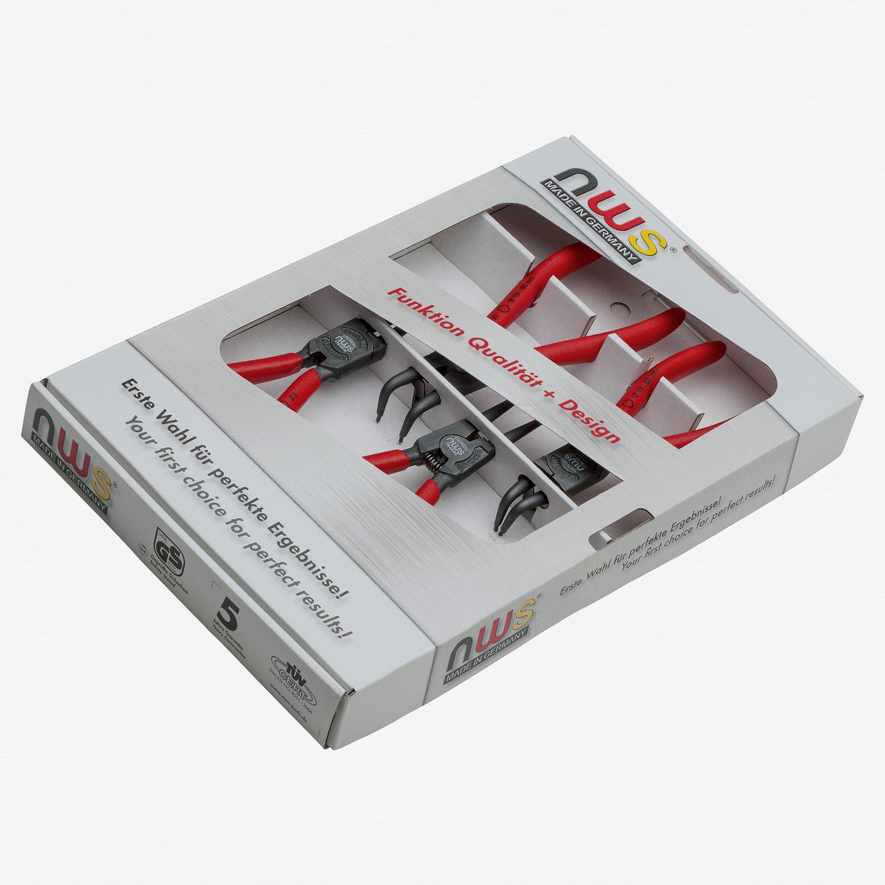 NWS Set of Internal and External Circlip Pliers 19 - 60mm, 4 pieces - N-792 - KC Tool