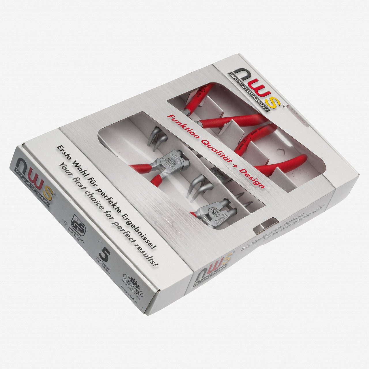 NWS Set of Internal and External Circlip Pliers 40 - 100mm, 4 pieces - N-793 - KC Tool