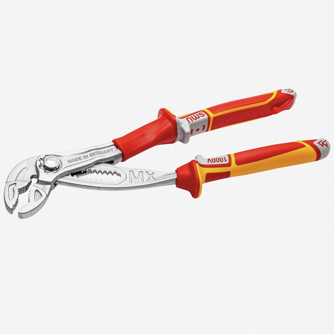 NWS VDE Insulated Waterpump Pliers Maxi MX, 250 mm - N-1660-49-VDE-250 - KC Tool