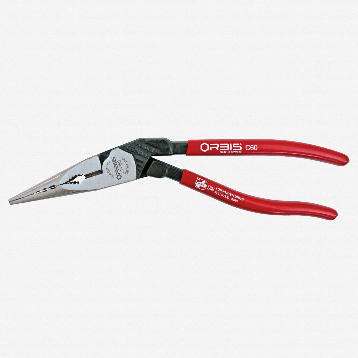 Orbis 9O 21 - 150 EvoTel HD 8" 25 degree Angled Long Nose Pliers - 9O21150 - KC Tool