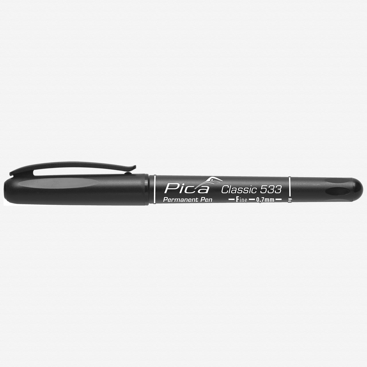 Pica Classic Fine Tip Permanent Pen, Black, Round Tip, 0.7 mm - PA533/46/SB - KC Tool