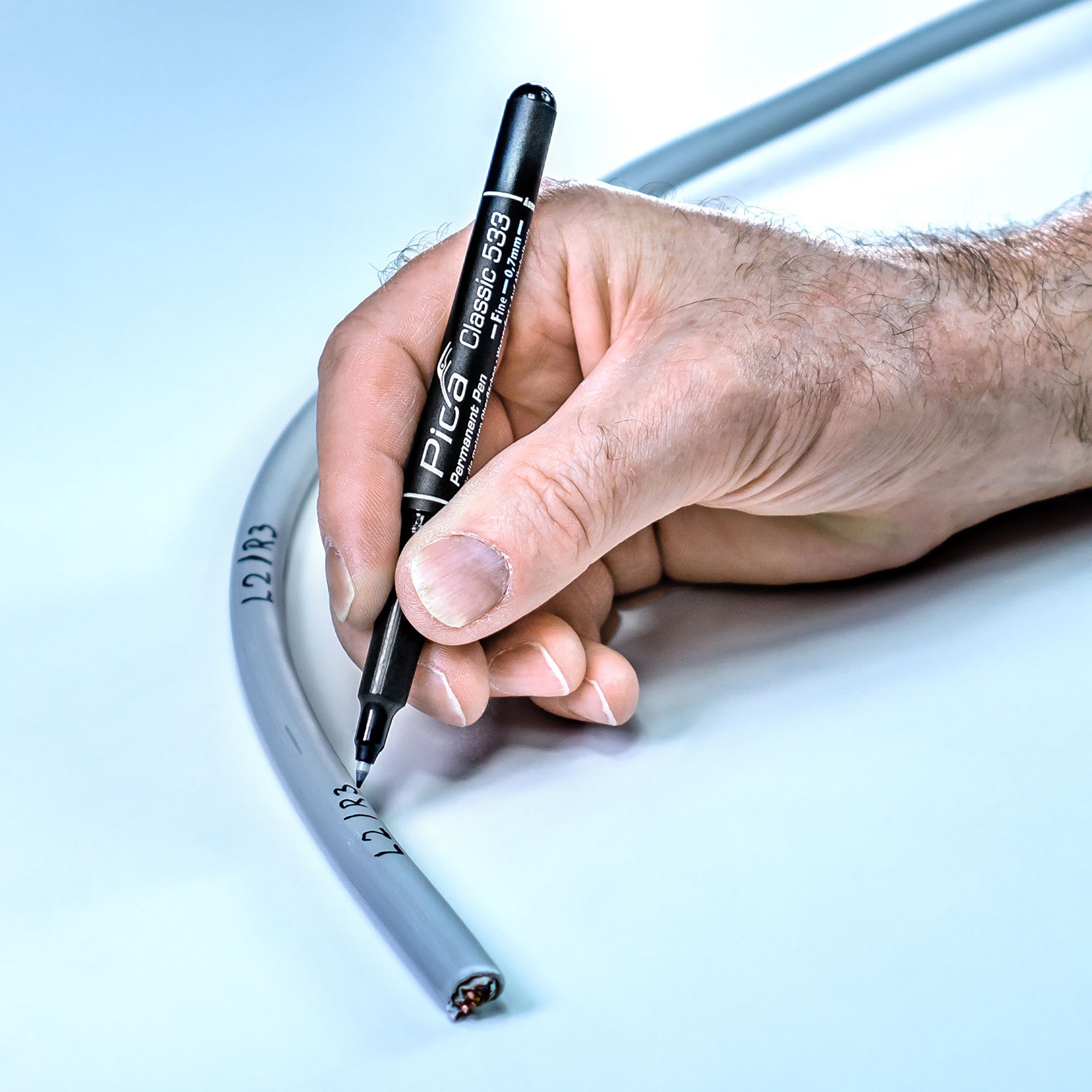 Pica Classic Fine Tip Permanent Pen, Black, Round Tip, 0.7 mm - PA533/46/SB - KC Tool