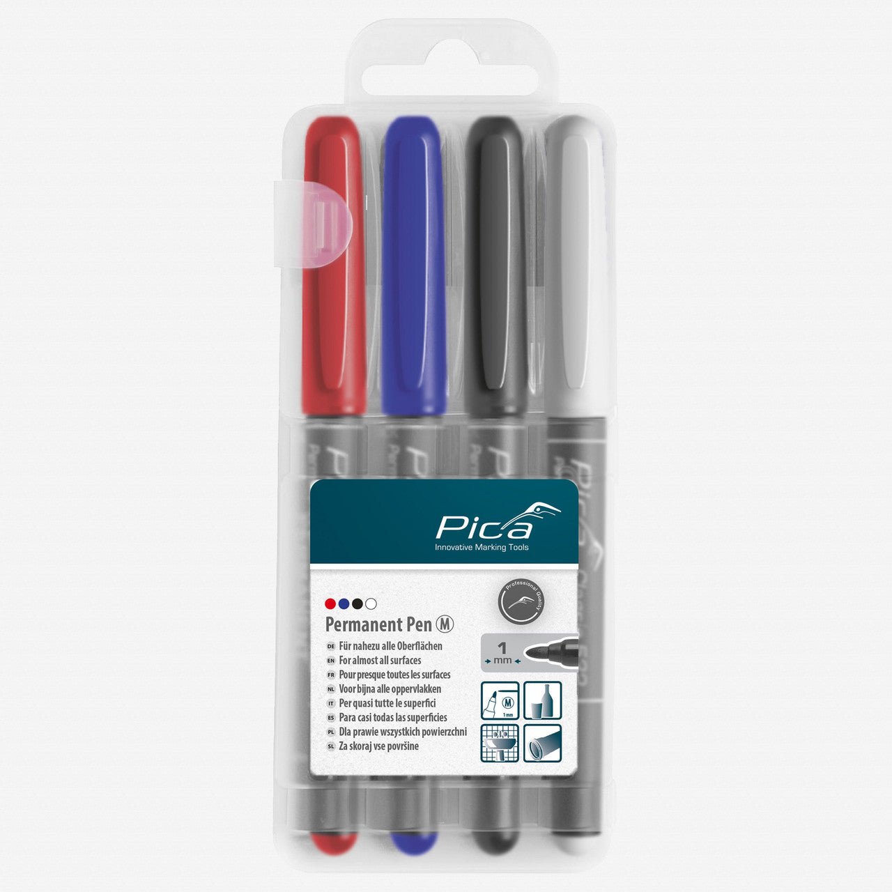 Pica Classic Permanent Market Set, Medium Tip, 4 Pieces - PA534/04 - KC Tool