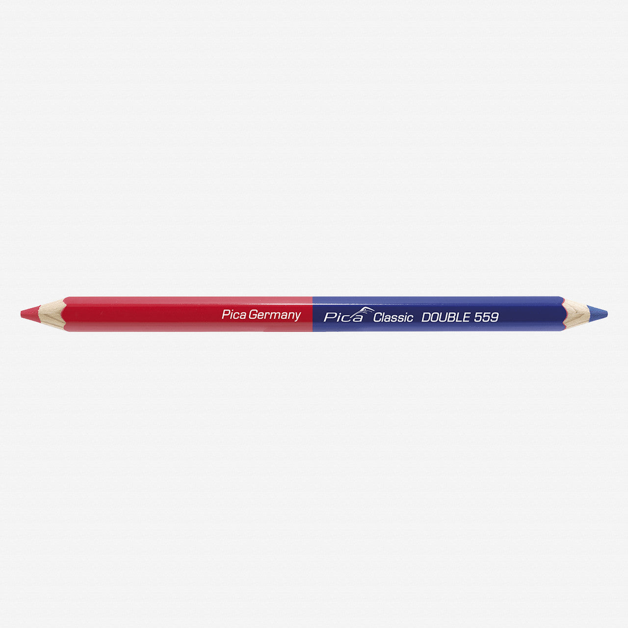 Pica DOUBLE Blue/Red Pencil, Box of 10 Pieces - PA559-10 - KC Tool
