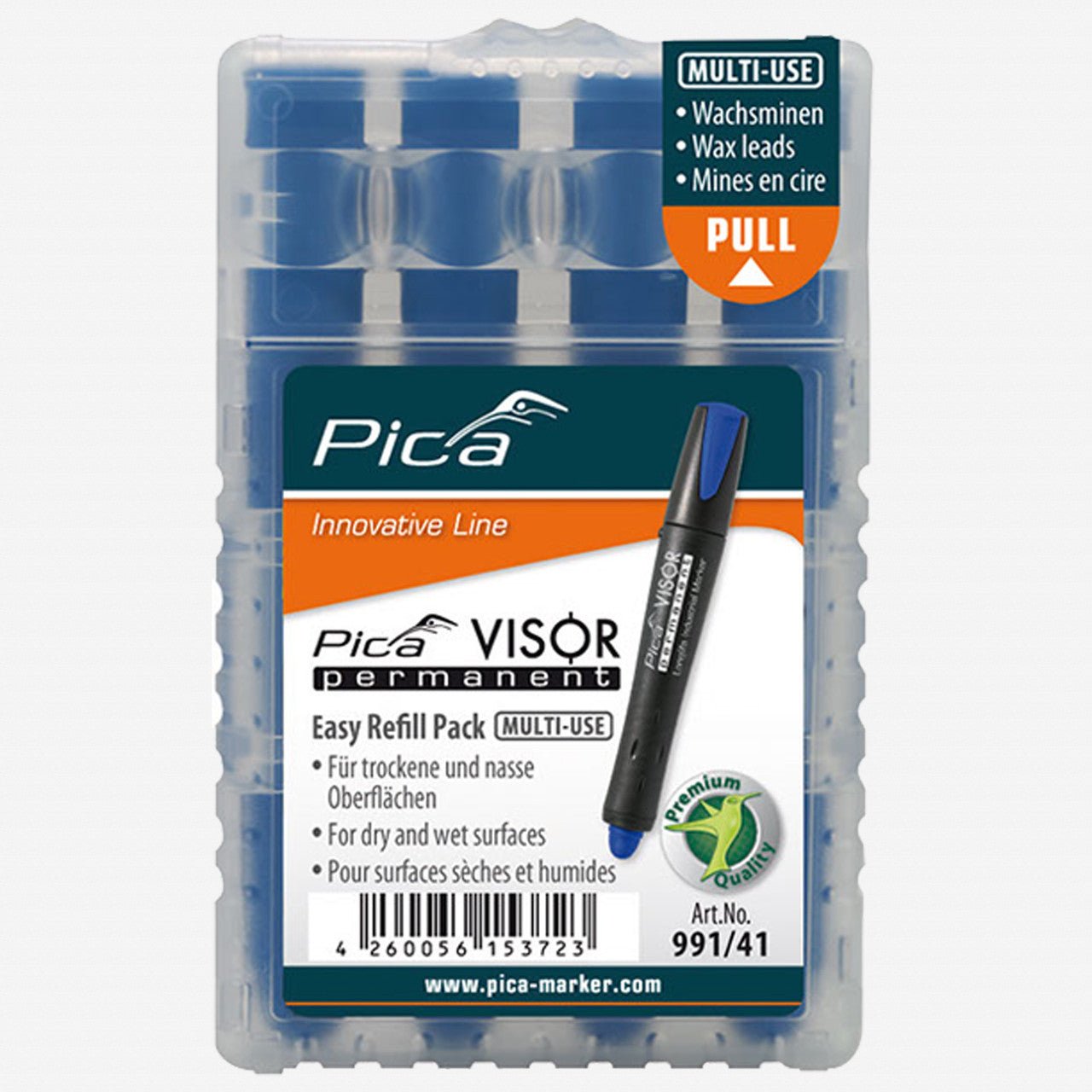 Pica VISOR permanent Refill Pack, 4 Pieces - PA991/054 - KC Tool