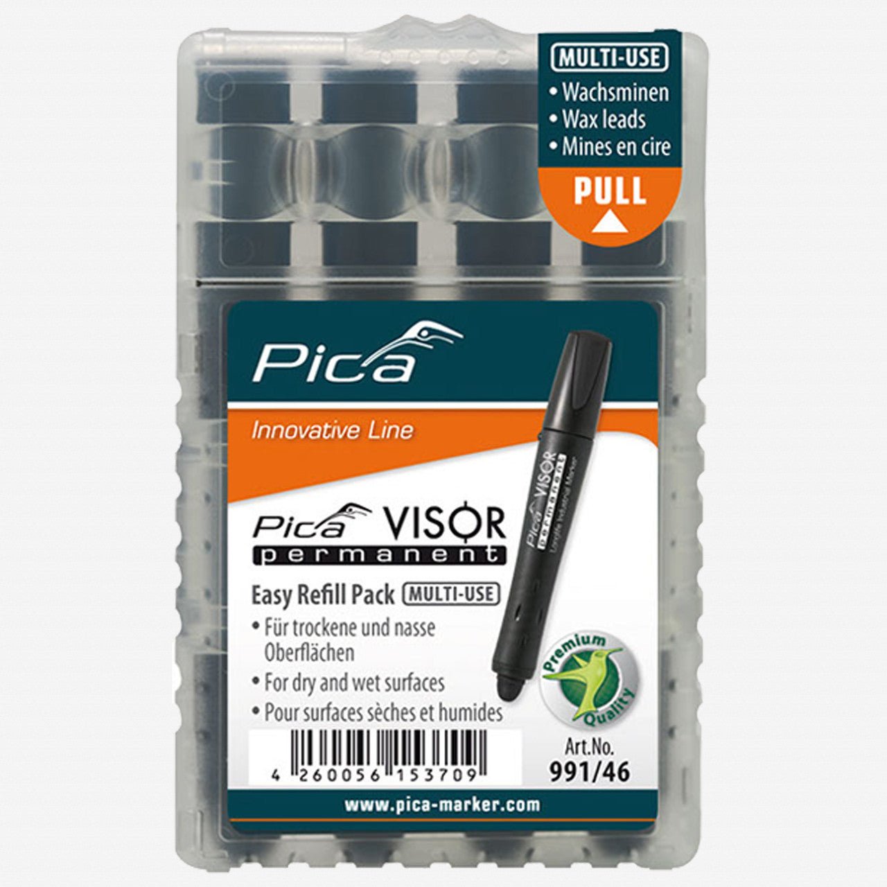 Pica VISOR permanent Refill Pack, 4 Pieces - PA991/054 - KC Tool