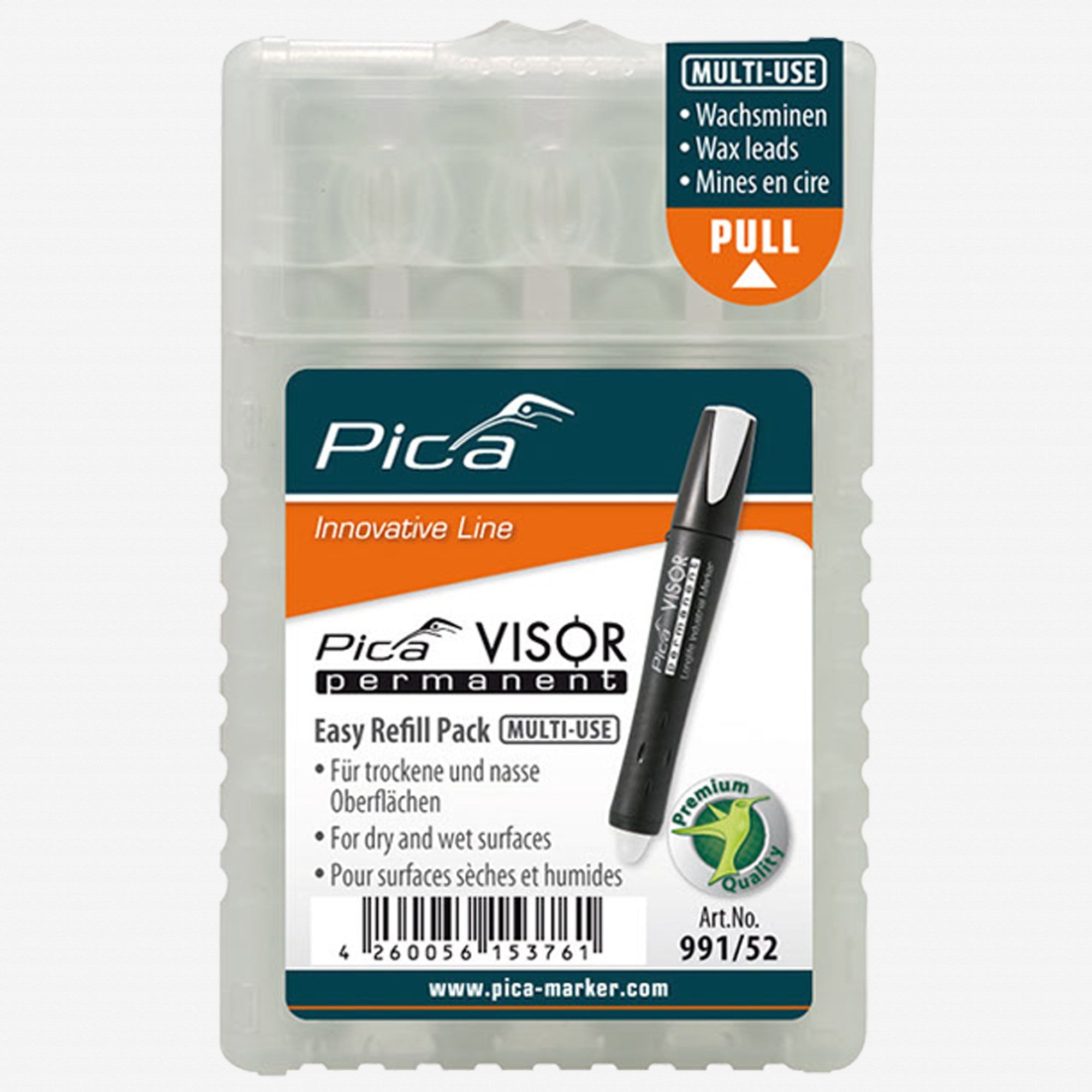 Pica VISOR permanent Refill Pack, 4 Pieces - PA991/054 - KC Tool