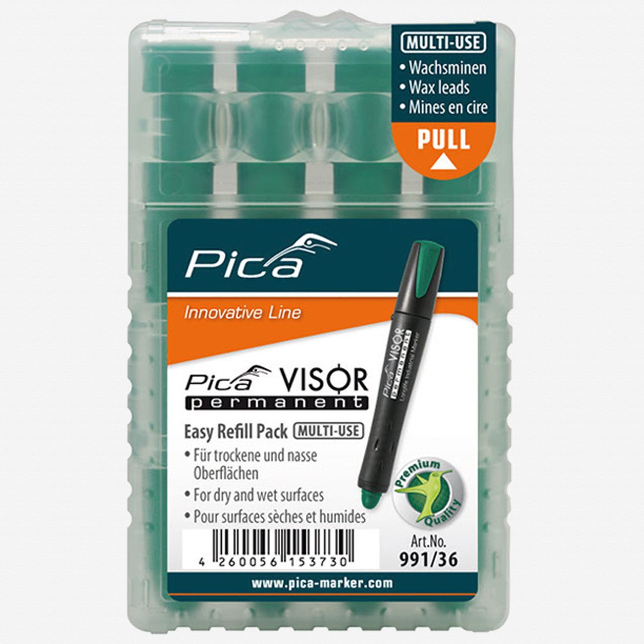 Pica VISOR permanent Refill Pack, 4 Pieces - PA991/054 - KC Tool