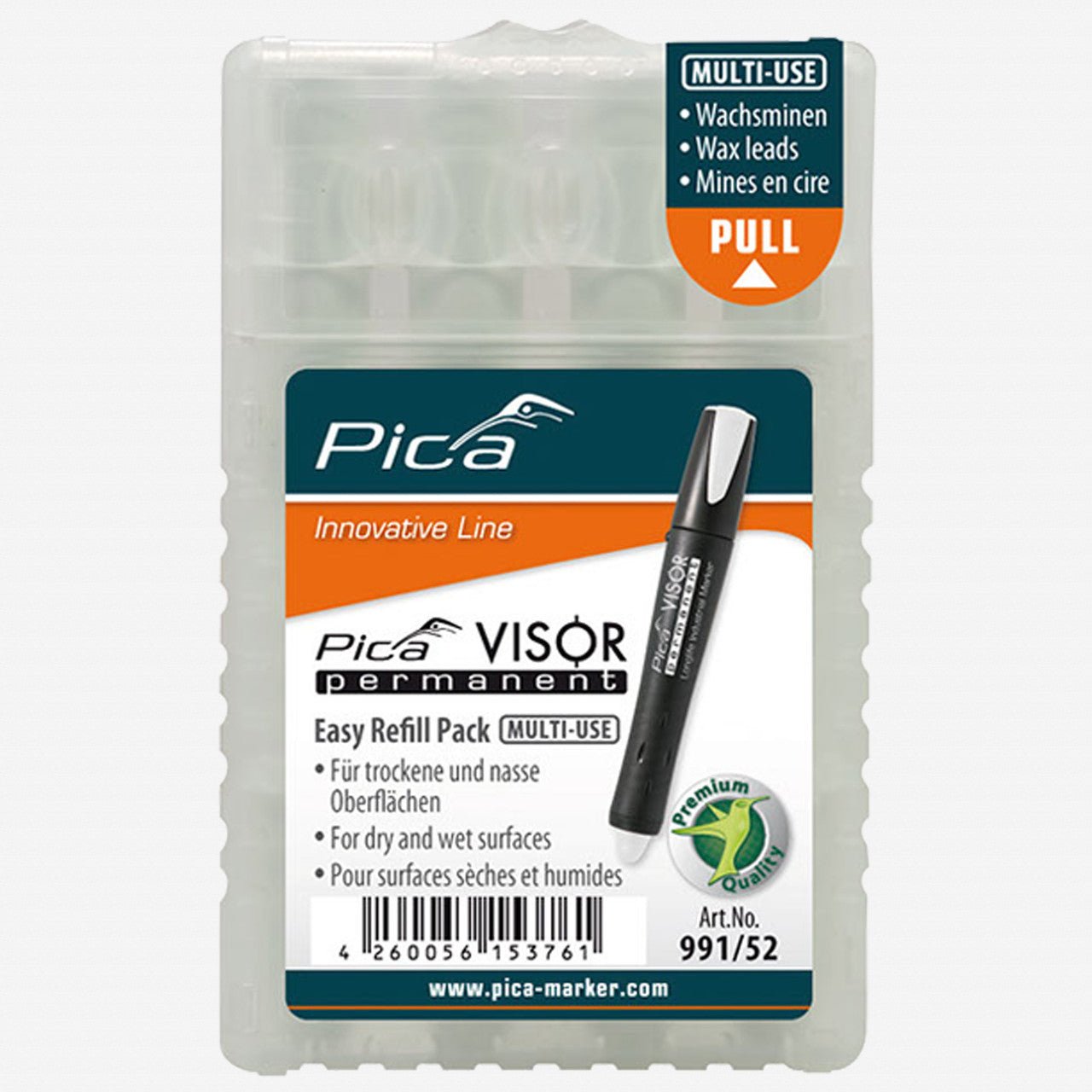 Pica VISOR permanent Refill Pack, 4 Pieces - PA991/054 - KC Tool