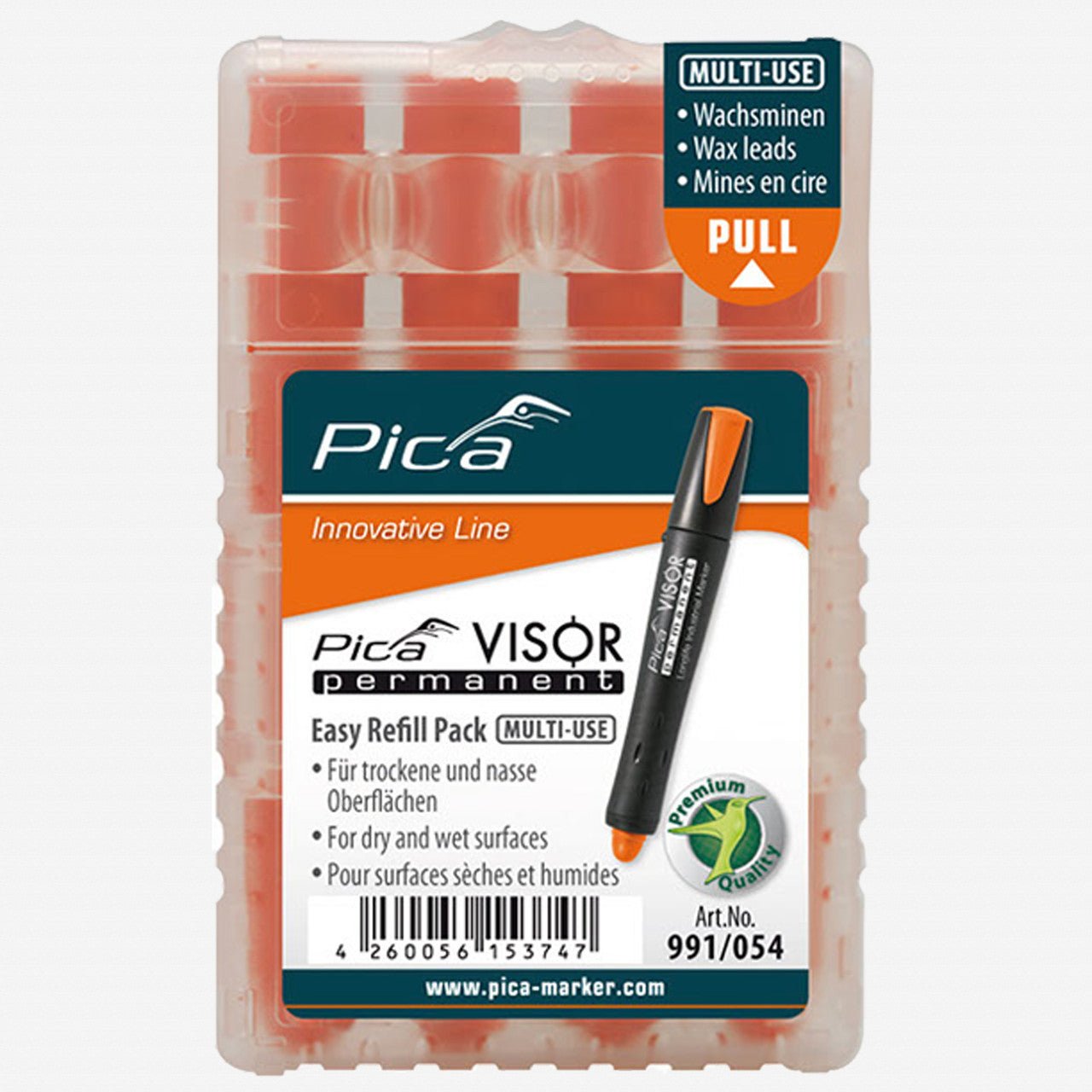 Pica VISOR permanent Refill Pack, 4 Pieces - PA991/054 - KC Tool