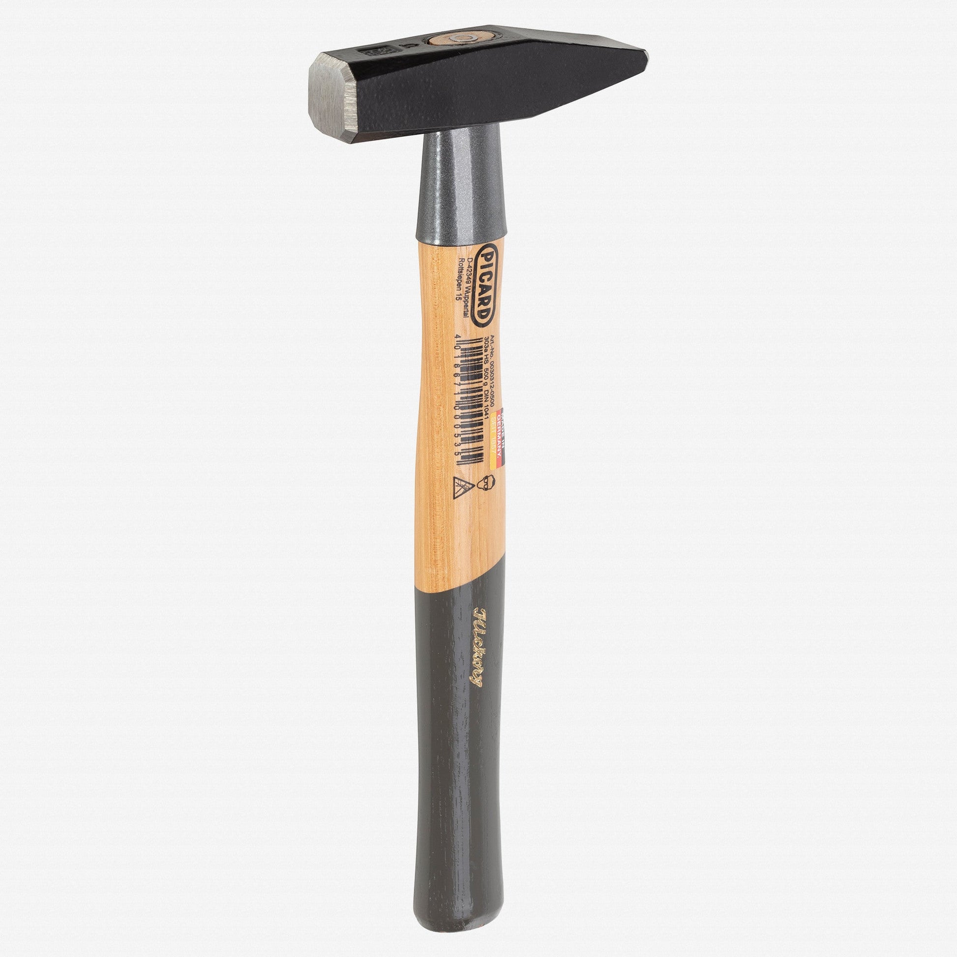 Picard 312 Peen Riveting Hammer with Hickory Handle, German Pattern, 1000g - PC0030312-1000 - KC Tool