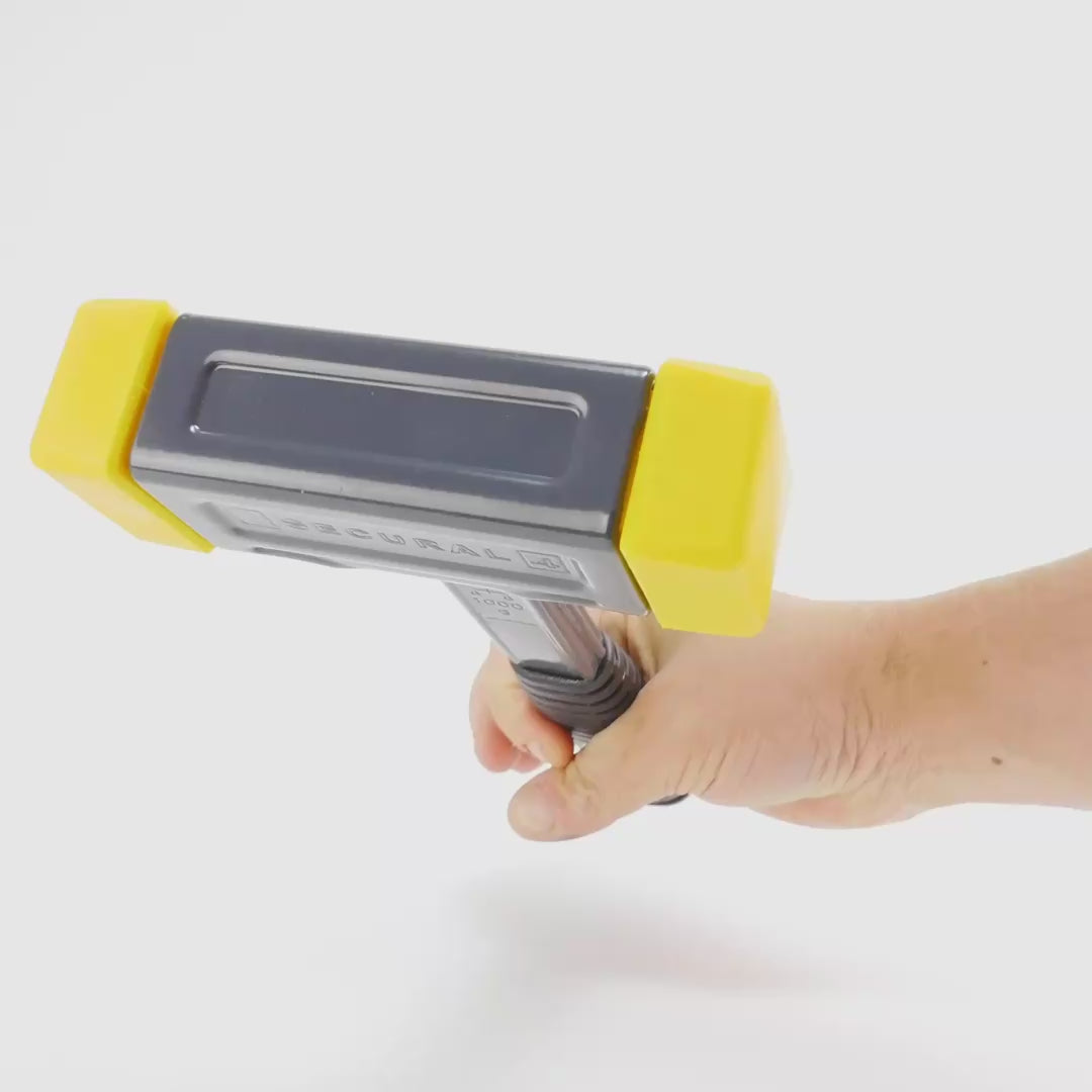 Load video: Halder Secural Dead Blow Hammer with Polyurethane Face Inserts and Steel Housing, 1.77" / 35.27 oz.