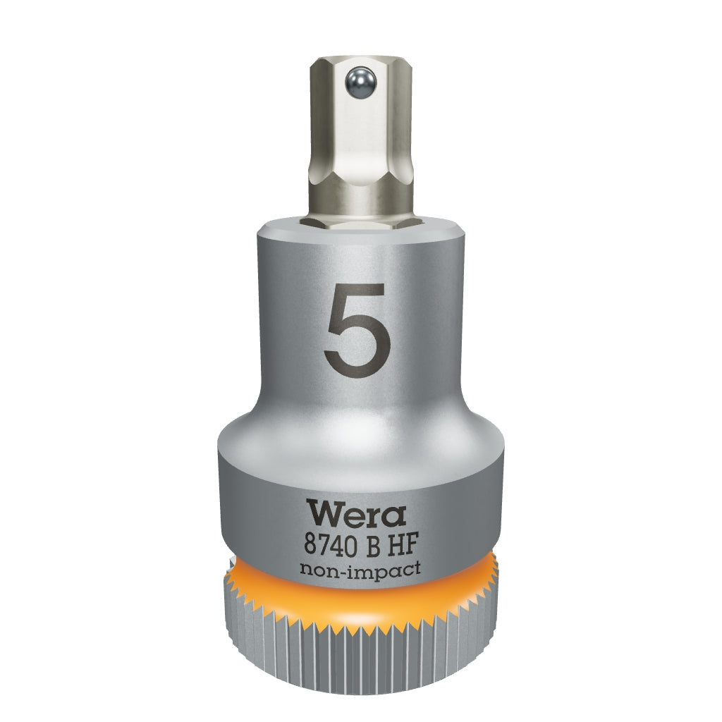 Wera 003033 3/8" Drive Zyklop Hex-Plus Bit Socket with Holding Function 5.0 mm - WR003033 - KC Tool