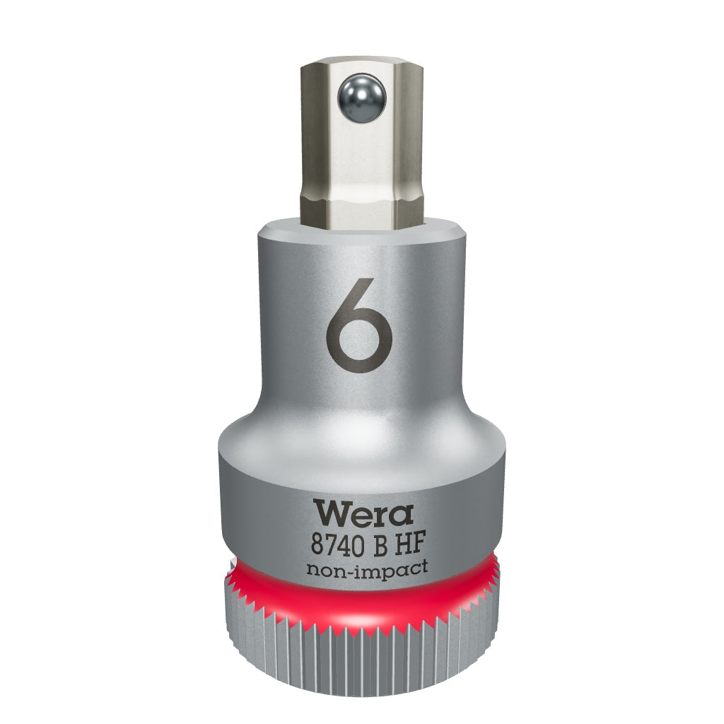 Wera 003035 3/8" Drive Zyklop Hex-Plus Bit Socket with Holding Function 6.0 mm - WR003035 - KC Tool