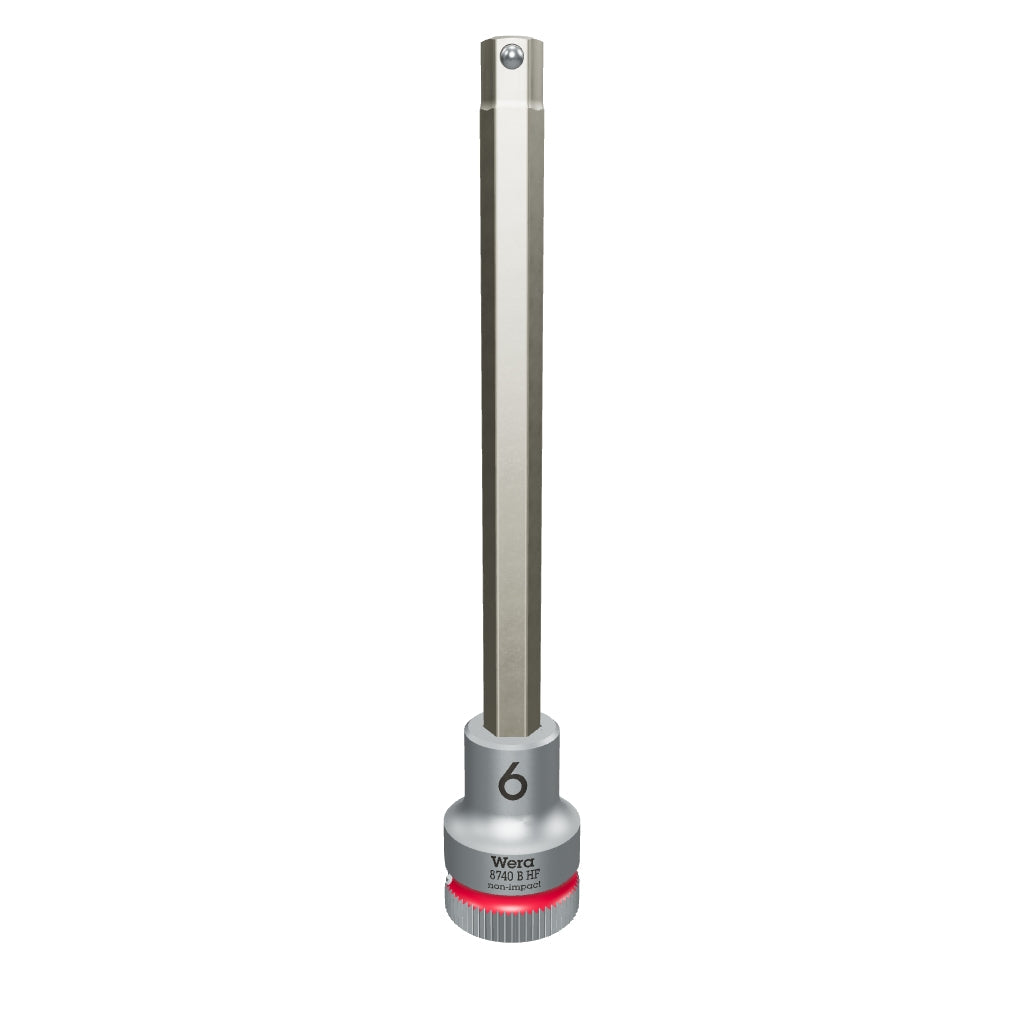 Wera 003036 3/8" Drive Zyklop Hex-Plus Bit Socket with Holding Function 6.0 mm Long - WR003036 - KC Tool