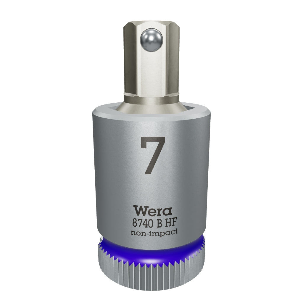 Wera 003037 3/8" Drive Zyklop Hex-Plus Bit Socket with Holding Function 7.0 mm - WR003037 - KC Tool