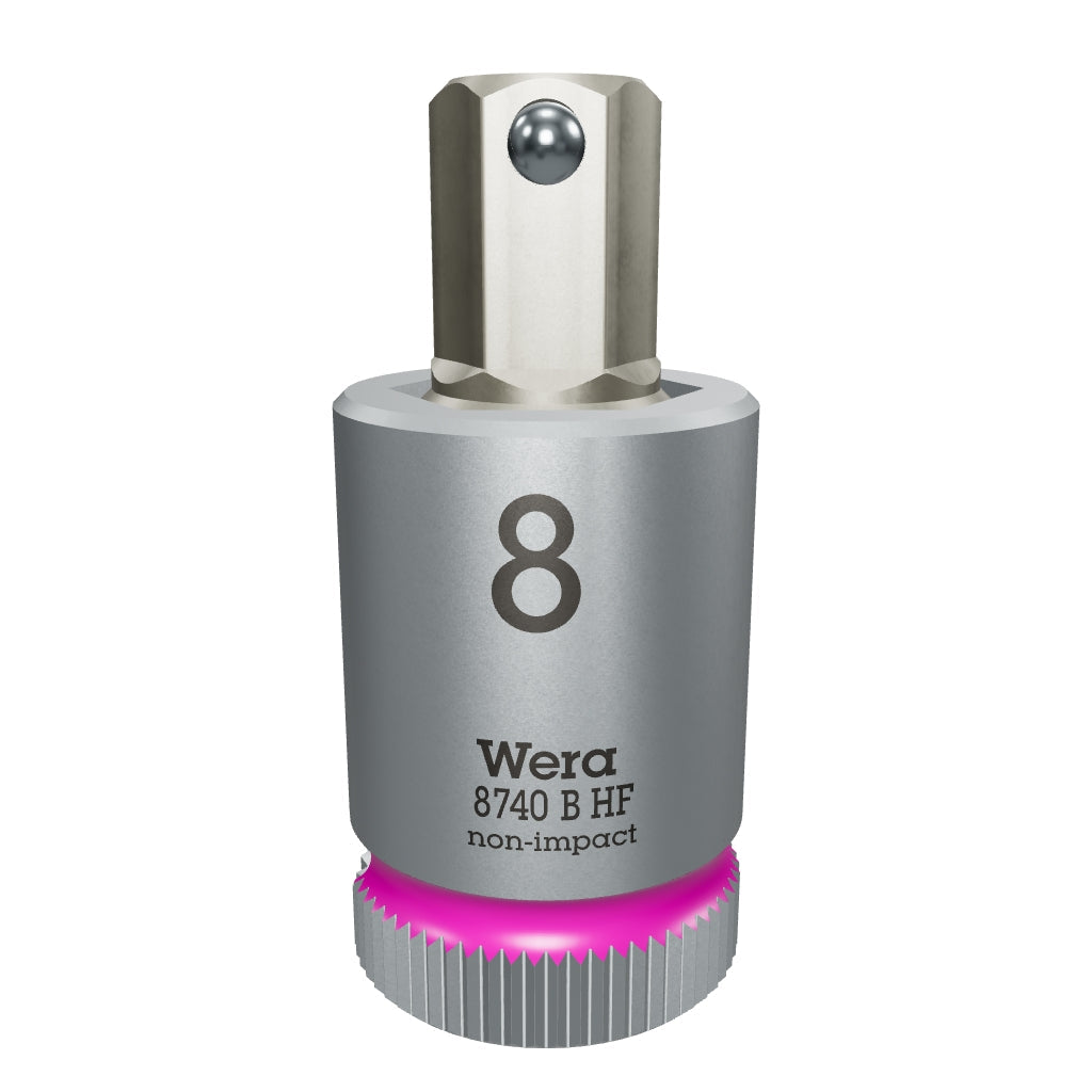 Wera 003039 3/8" Drive Zyklop Hex-Plus Bit Socket with Holding Function 8.0 mm - WR003039 - KC Tool