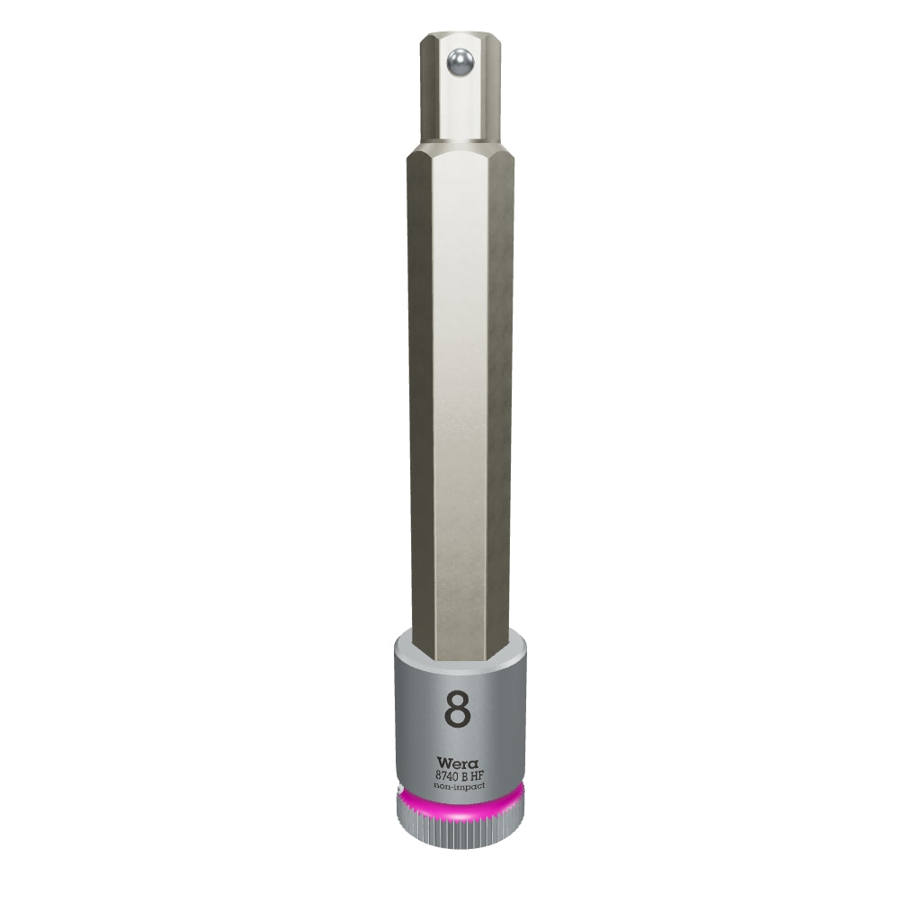 Wera 003040 3/8" Drive Zyklop Hex-Plus Bit Socket with Holding Function 8.0 mm Long - WR003040 - KC Tool
