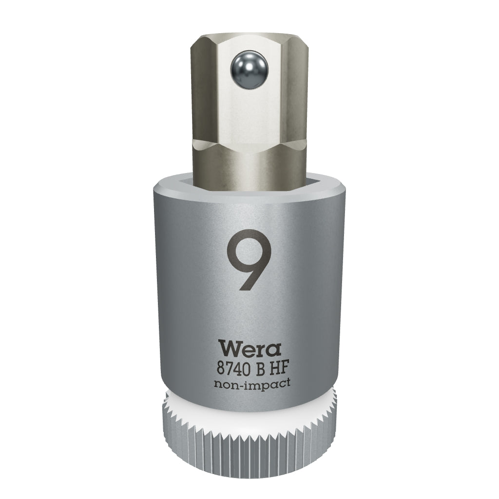 Wera 003041 3/8" Drive Zyklop Hex-Plus Bit Socket with Holding Function 9.0 mm - WR003041 - KC Tool