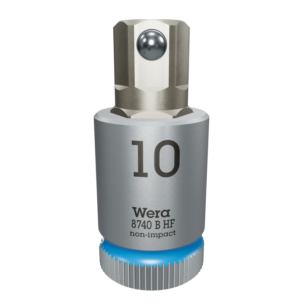 Wera 003043 3/8" Drive Zyklop Hex-Plus Bit Socket with Holding Function 10.0 mm - WR003043 - KC Tool