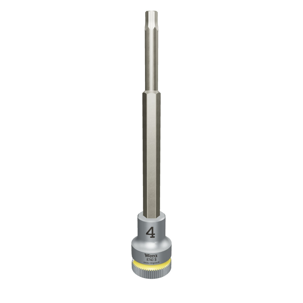 Wera 003050 8740 B Zyklop Hex Bit Socket, 3/8" Drive, 4.0 x 107 mm - WR003050 - KC Tool