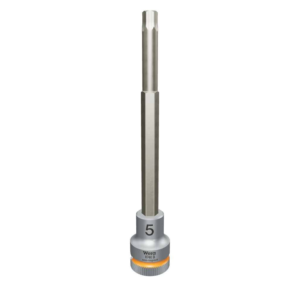 Wera 003051 8740 B Zyklop Hex Bit Socket, 3/8" Drive, 5.0 x 107 mm - WR003051 - KC Tool