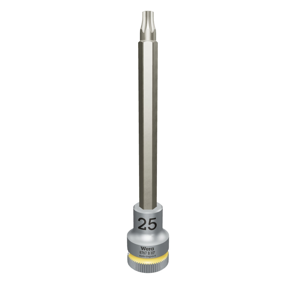 Wera 003063 3/8" Drive Zyklop TORX® Bit Socket with Holding Function T25 Long - WR003063 - KC Tool
