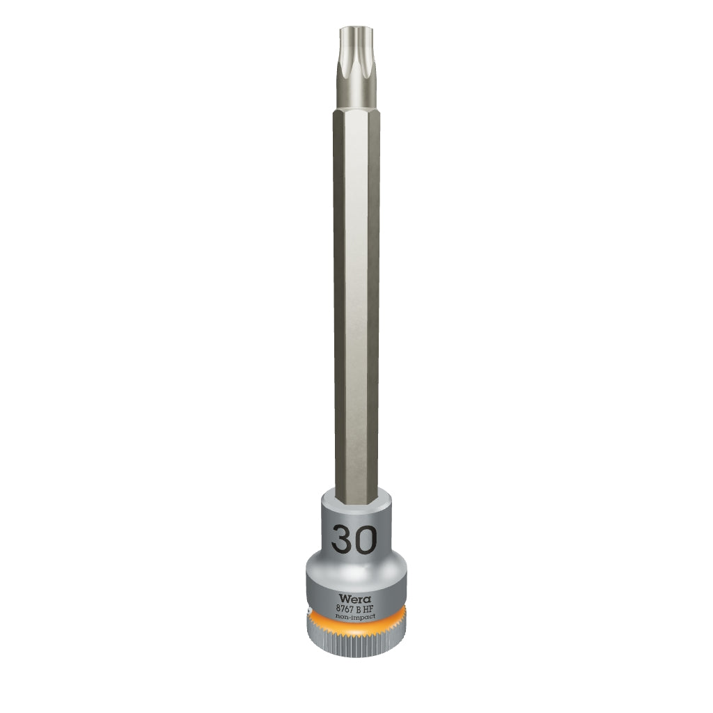 Wera 003067 3/8" Drive Zyklop TORX® Bit Socket with Holding Function T30 Long - WR003067 - KC Tool