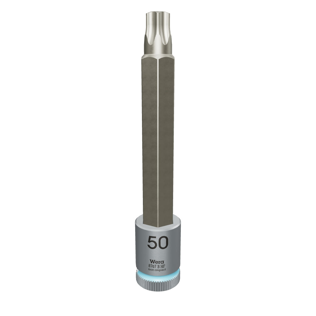 Wera 003073 3/8" Drive Zyklop TORX® Bit Socket with Holding Function T50 Long - WR003073 - KC Tool
