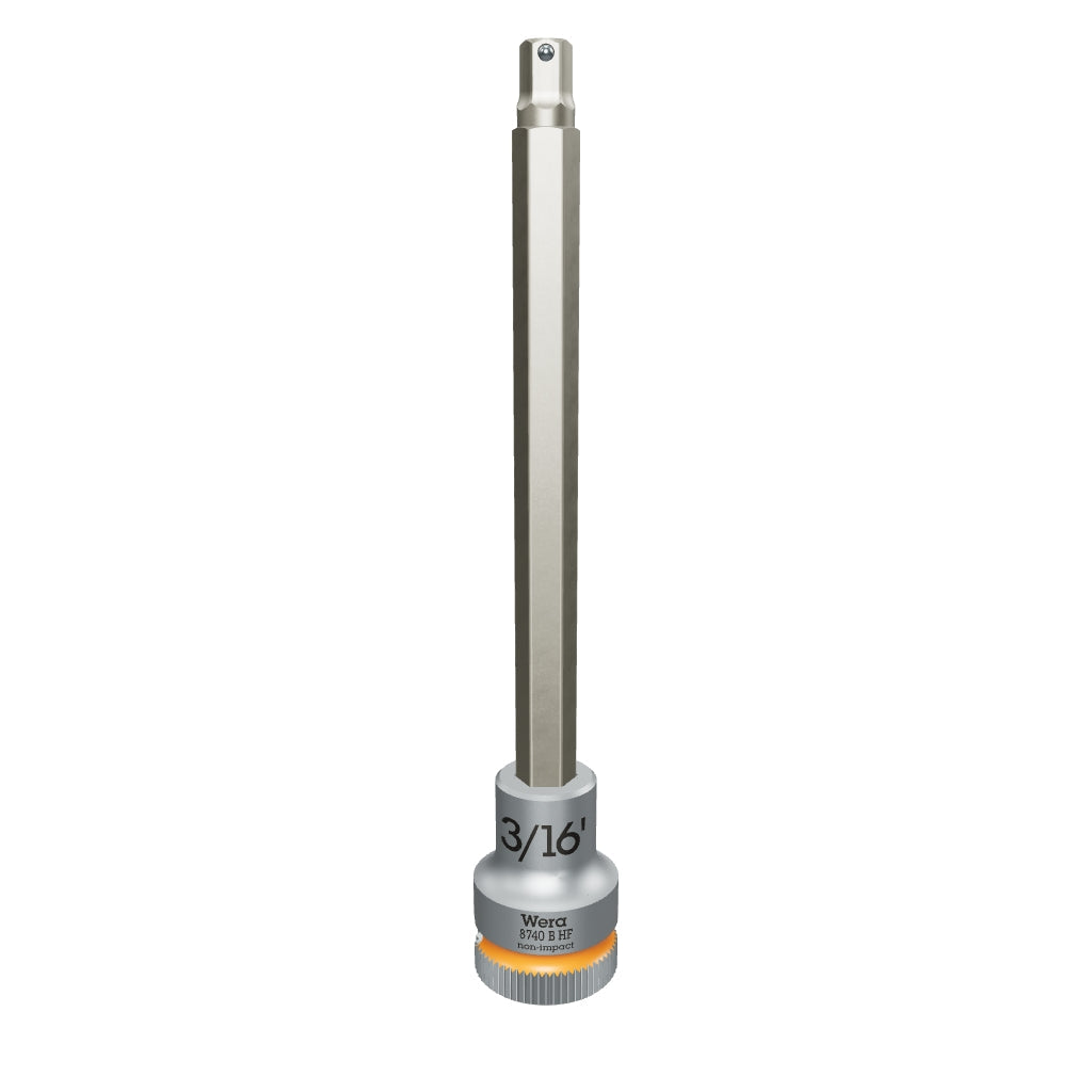 Wera 003086 3/8" Drive Zyklop Hex-Plus Bit Socket with Holding Function 3/16" Long - WR003086 - KC Tool