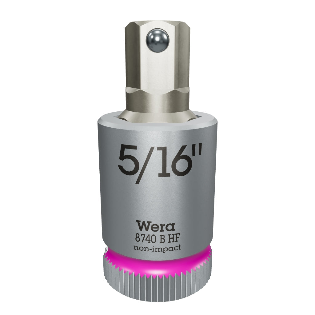 Wera 003091 3/8" Drive Zyklop Hex-Plus Bit Socket with Holding Function 5/16" - WR003091 - KC Tool