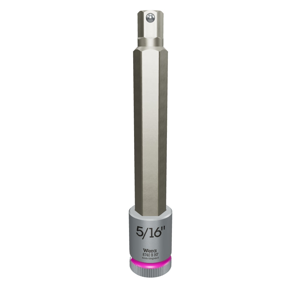 Wera 003092 3/8" Drive Zyklop Hex-Plus Bit Socket with Holding Function 5/16" Long - WR003092 - KC Tool