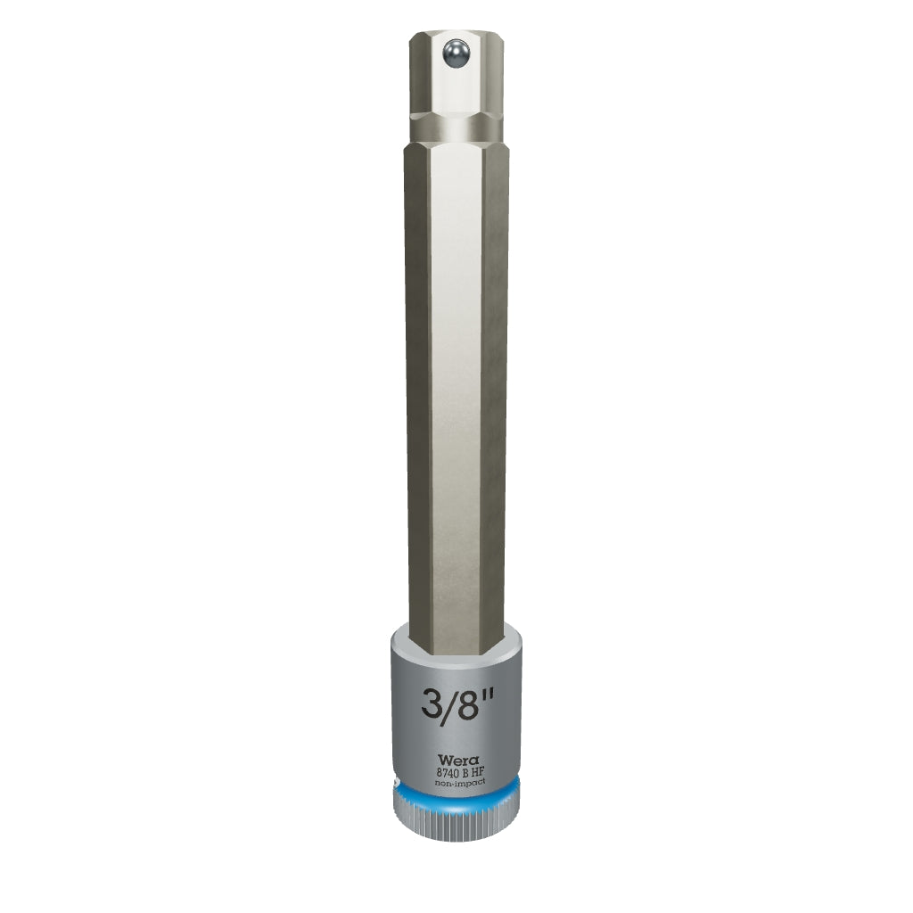 Wera 003094 3/8" Drive Zyklop Hex-Plus Bit Socket with Holding Function 3/8" Long - WR003094 - KC Tool