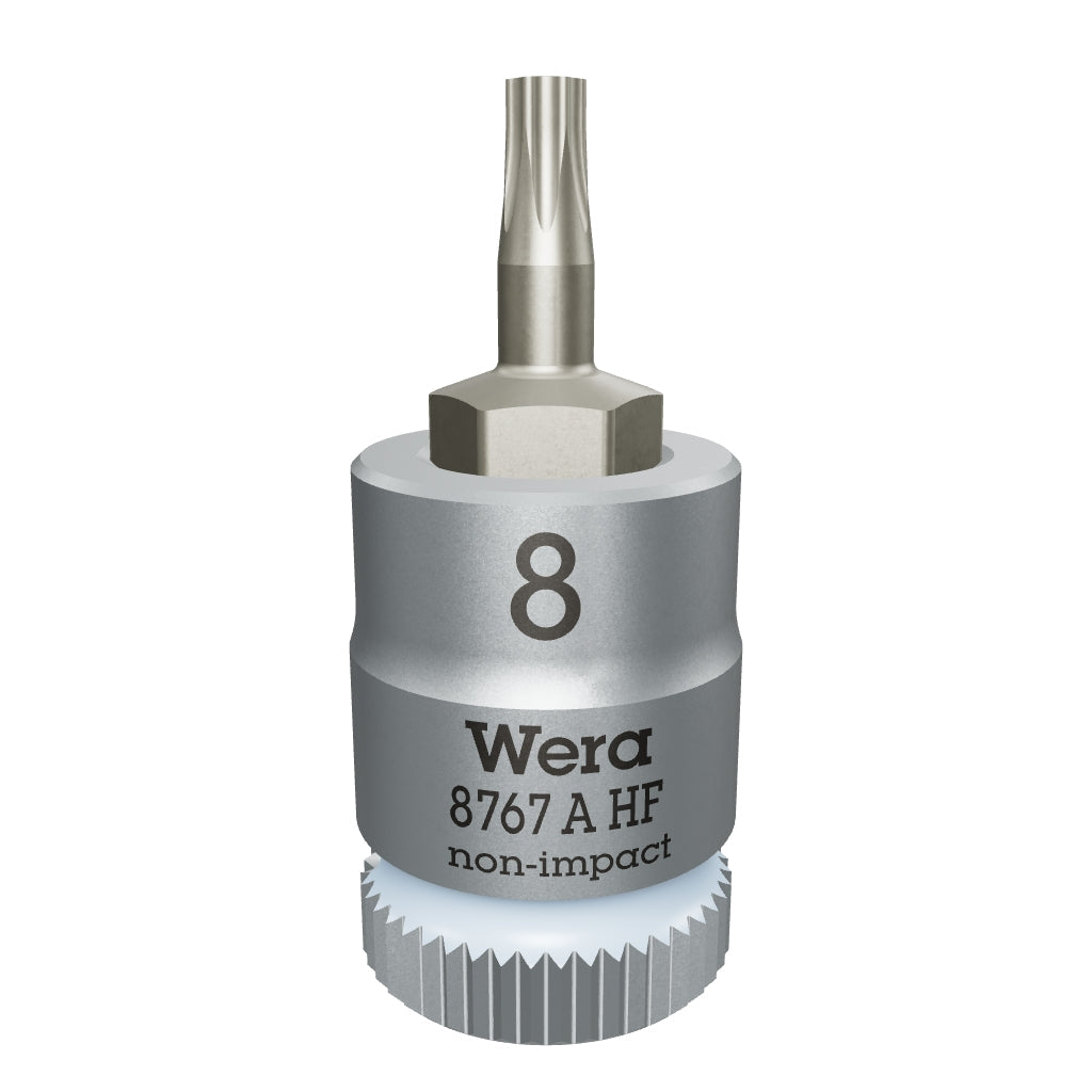 Wera 003360 8767 A HF TORX® Zyklop Bit Socket 1/4" Drive with Holding Function , TX 8 x 28 mm - WR003360 - KC Tool