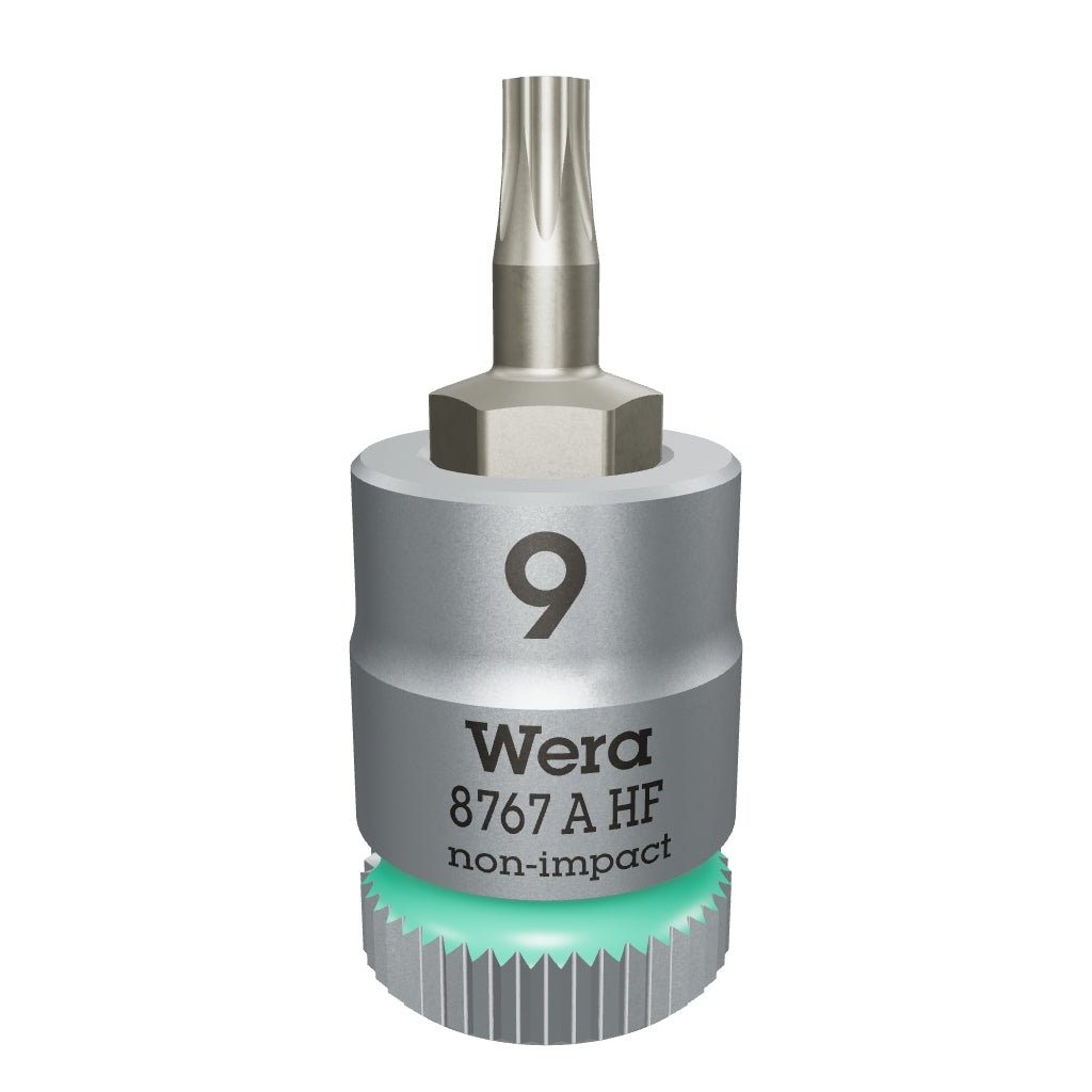 Wera 003361 8767 A HF TORX® Zyklop Bit Socket 1/4" Drive with Holding Function , TX 9 x 28 mm - WR003361 - KC Tool