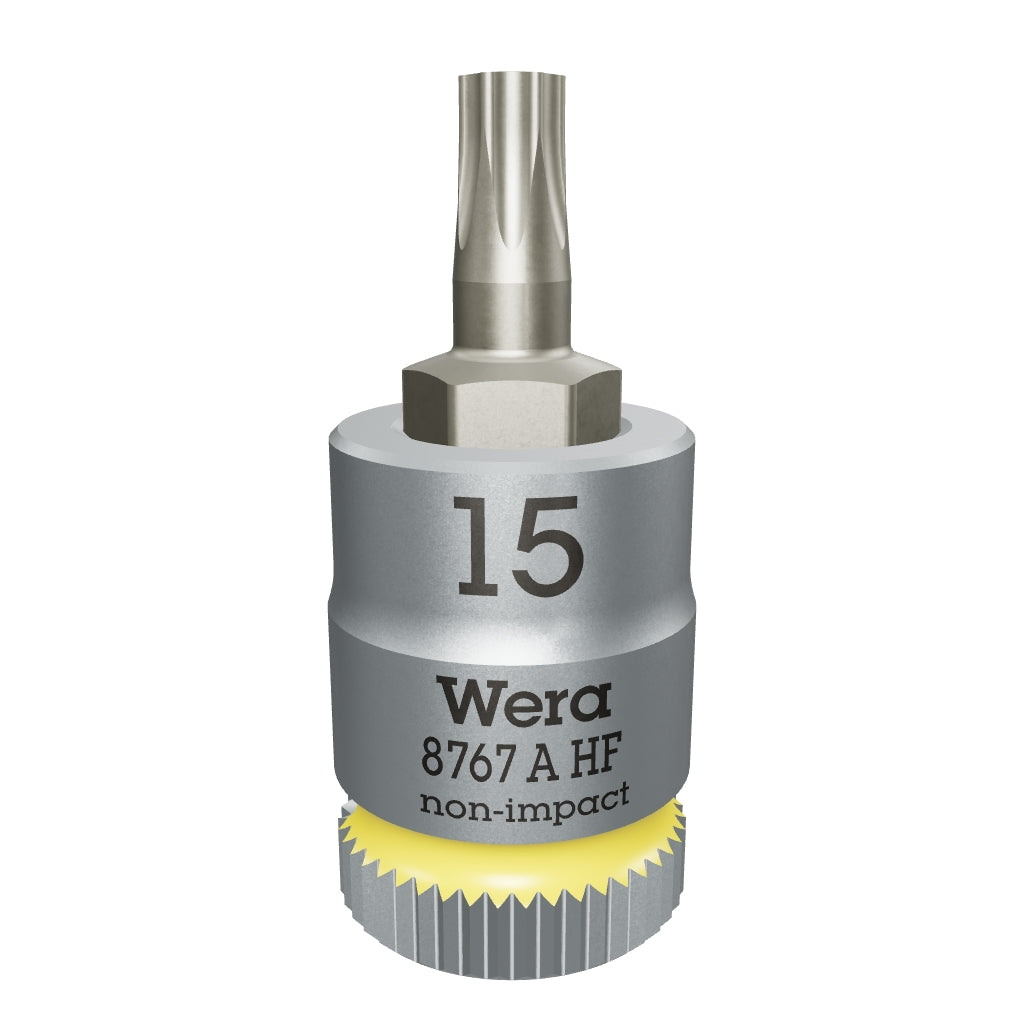 Wera 003363 8767 A HF TORX® Zyklop Bit Socket 1/4" Drive with Holding Function , TX 15 x 28 mm - WR003363 - KC Tool